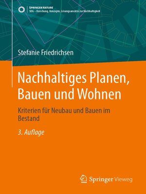 cover image of Nachhaltiges Planen, Bauen und Wohnen